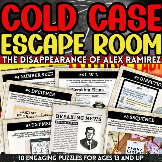 Cold Case Escape Room Mystery Game