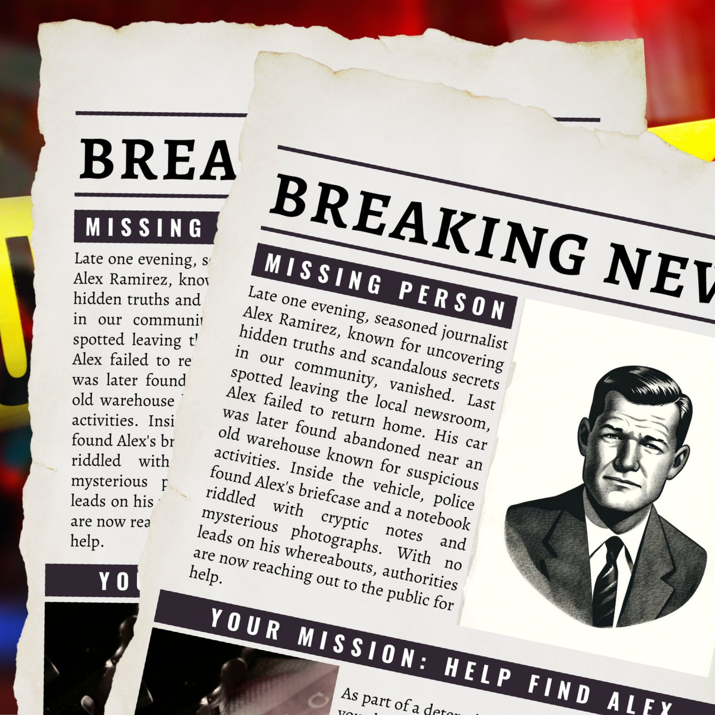 Cold Case Escape Room Mystery Game