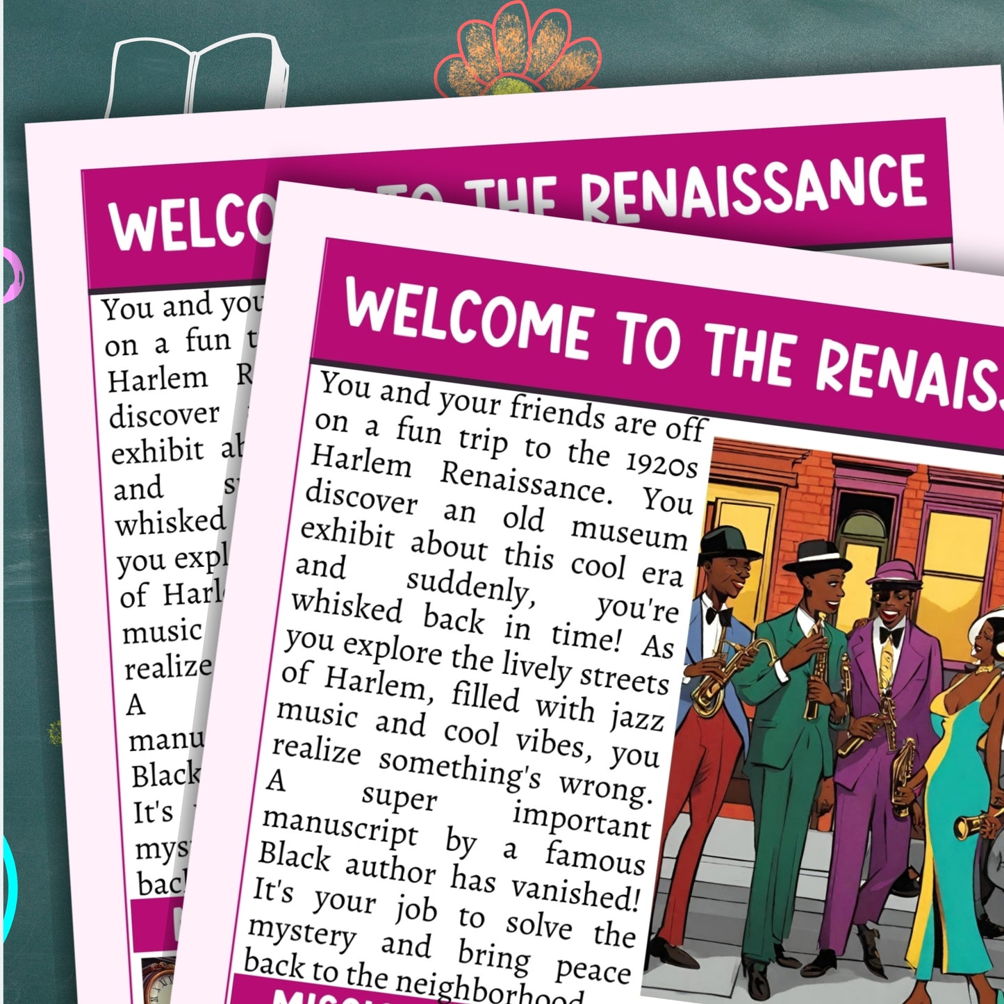 Harlem Renaissance Black History Escape Room
