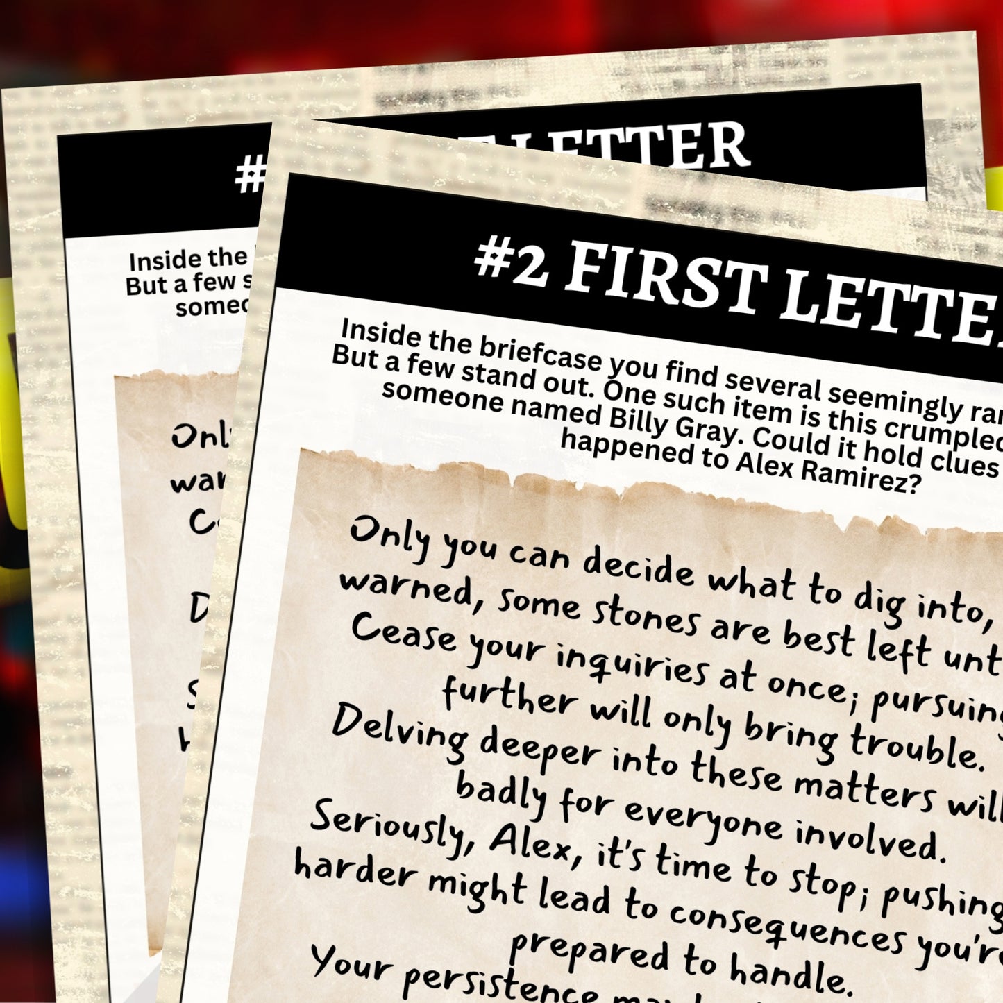 Cold Case Escape Room Mystery Game