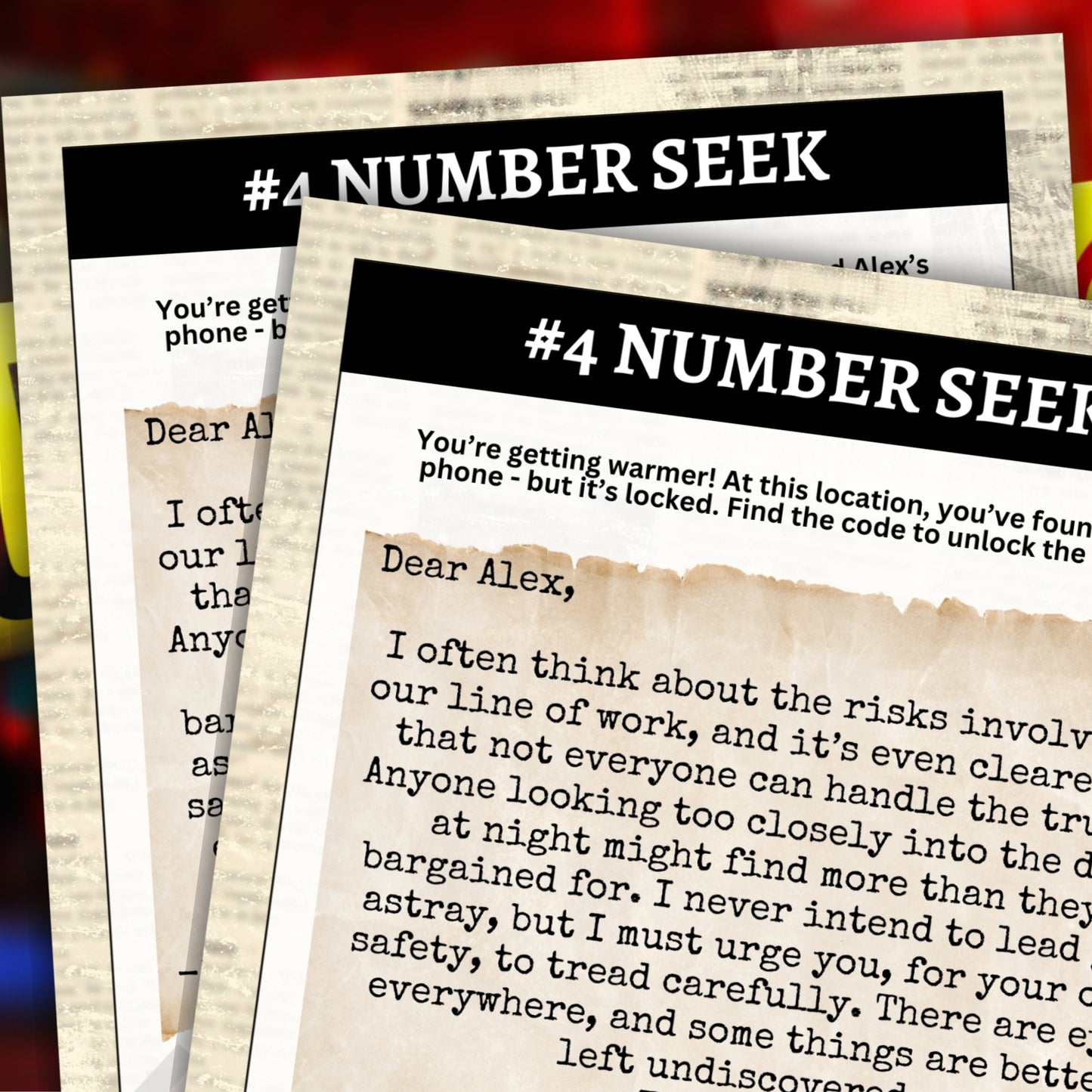 Cold Case Escape Room Mystery Game