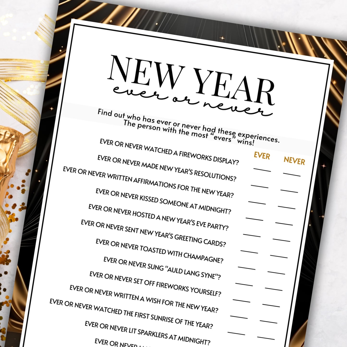 New Year's Eve Ever Or Never