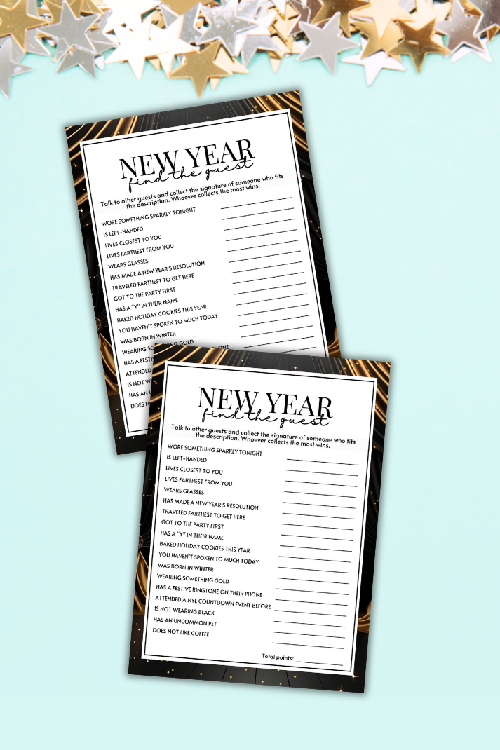 New Year's Find The Guest