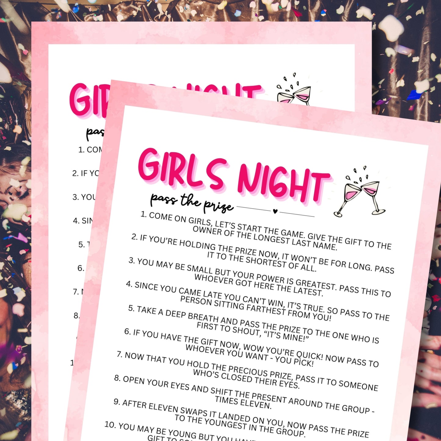 Girls Night Pass The Prize