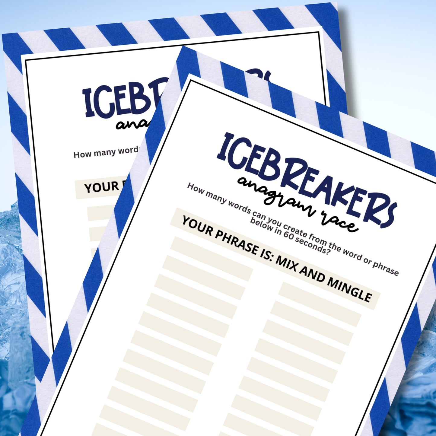 Icebreaker Anagram Race