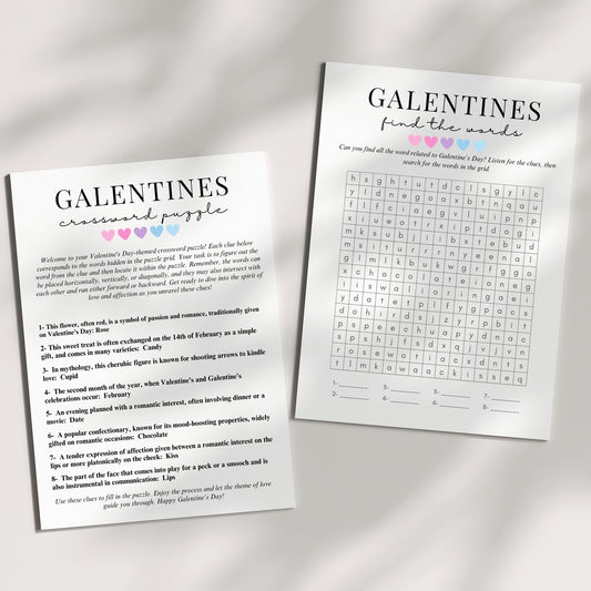 Galentine's Mystery Word Search