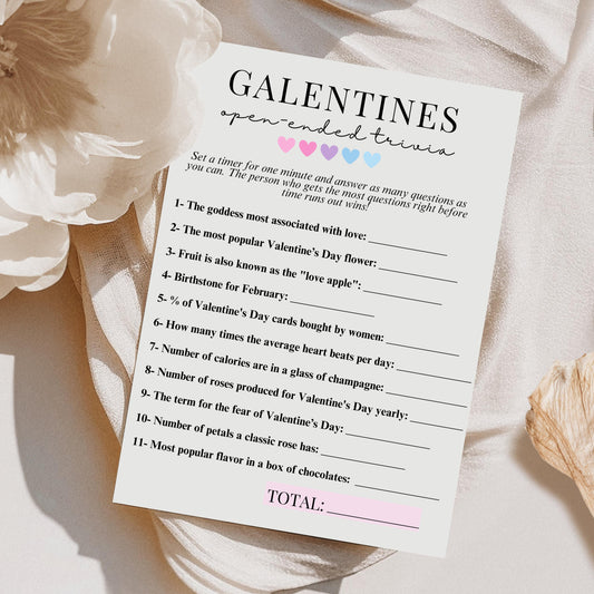 Galentine's Trivia Quiz Game