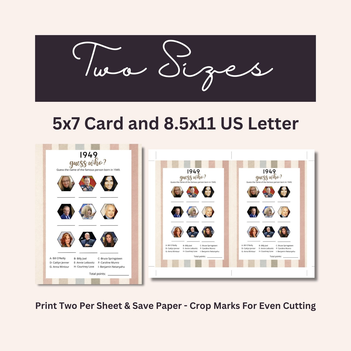 Born in 1949 Trivia Bundle