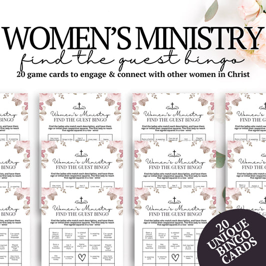 Women's Ministry BINGO Cards