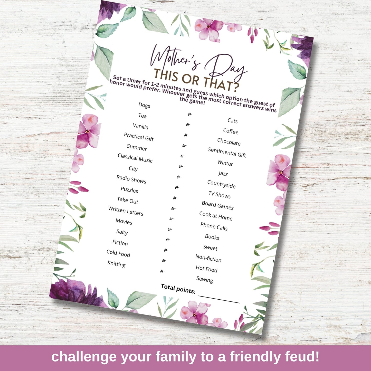 Mother's Day This Or That