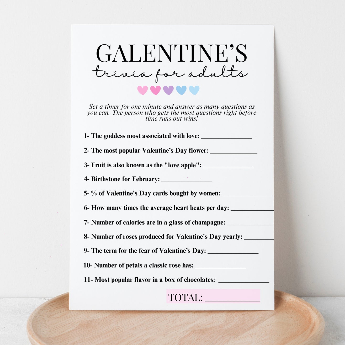 Galentine's Trivia Quiz Game