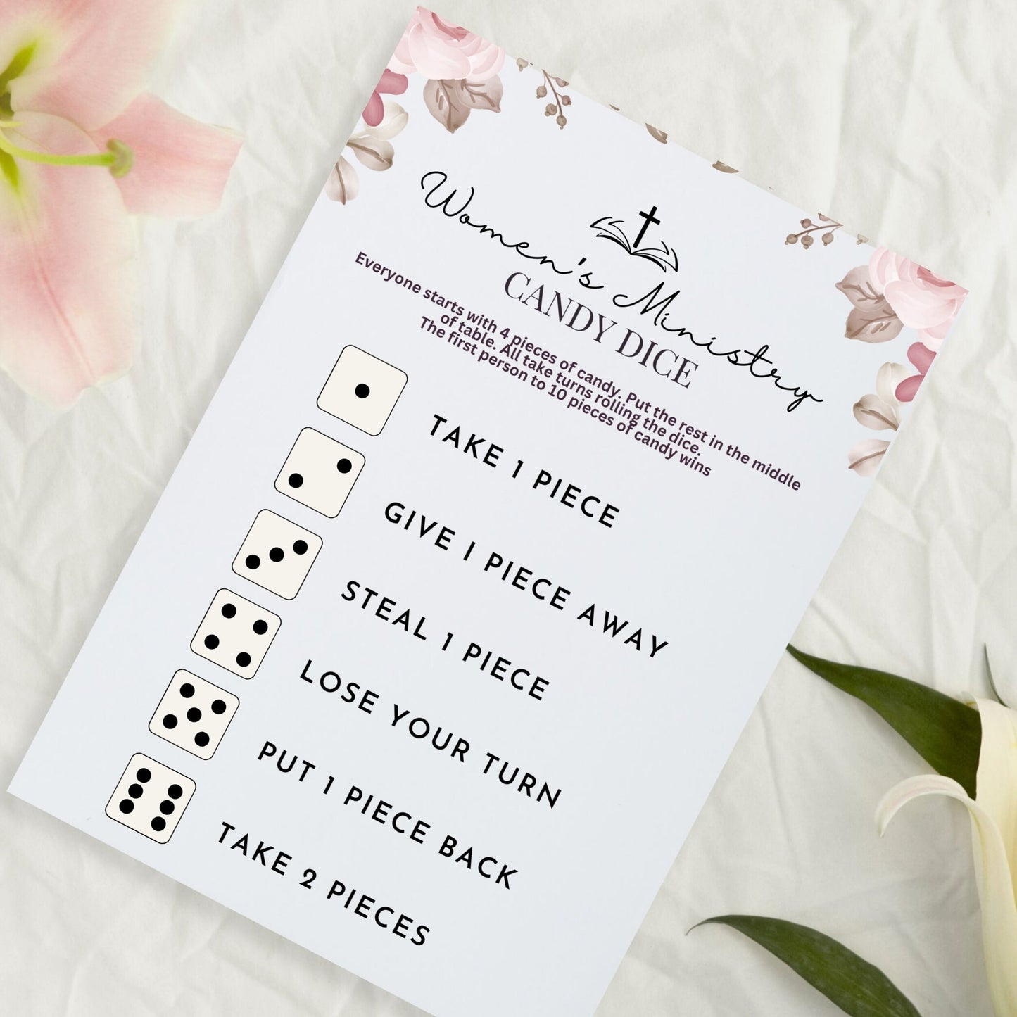 Women's Ministry Candy Dice