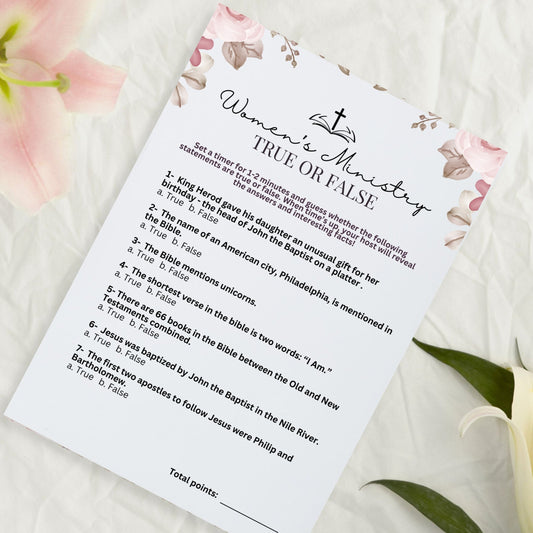 Women's Ministry True Or False