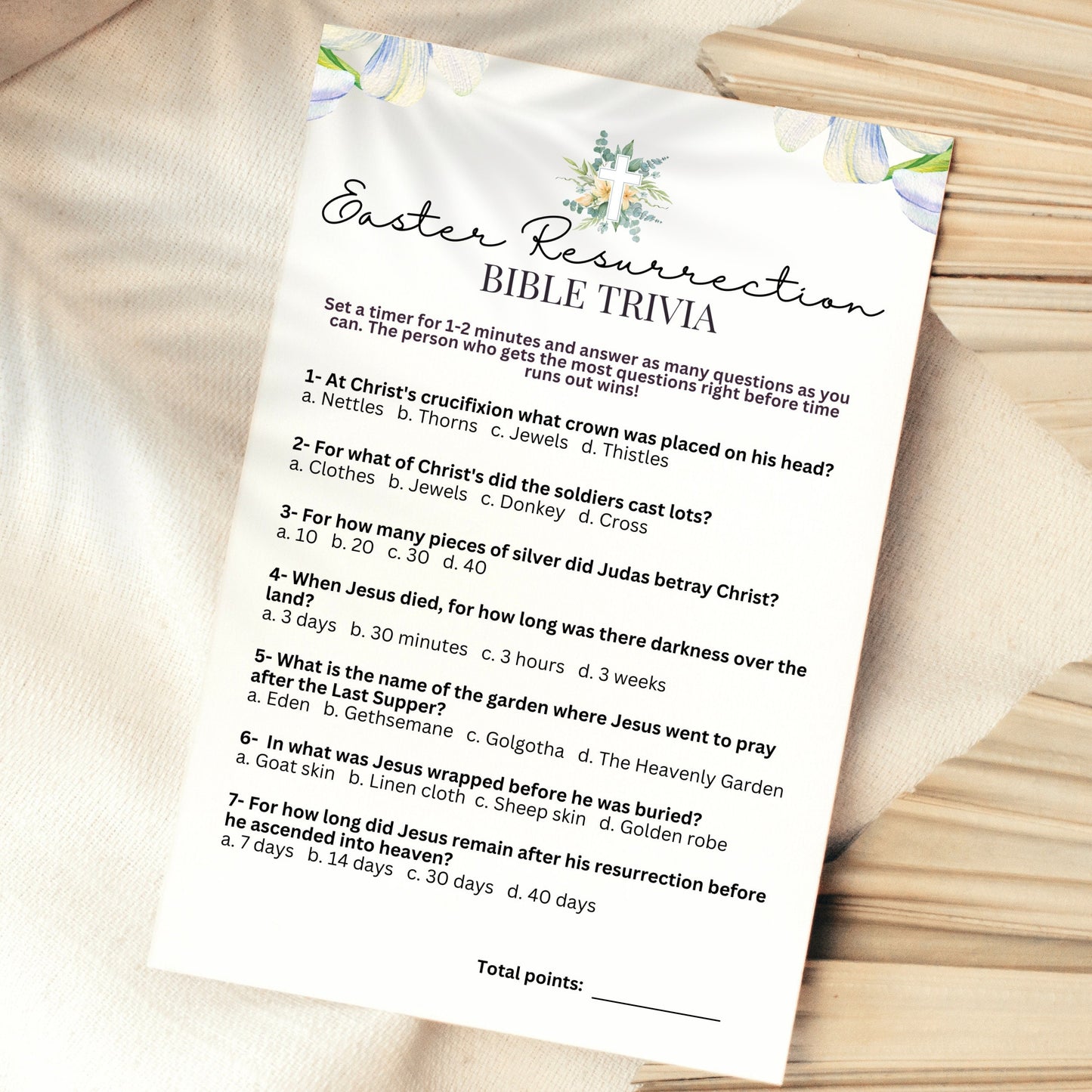 Easter Bible Trivia