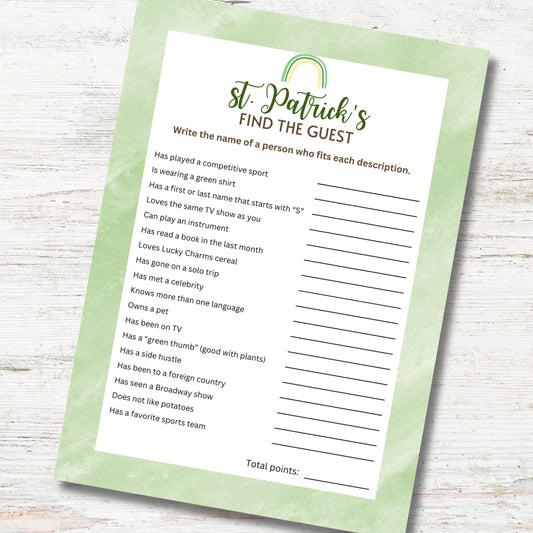 St. Patrick's Find The Guest
