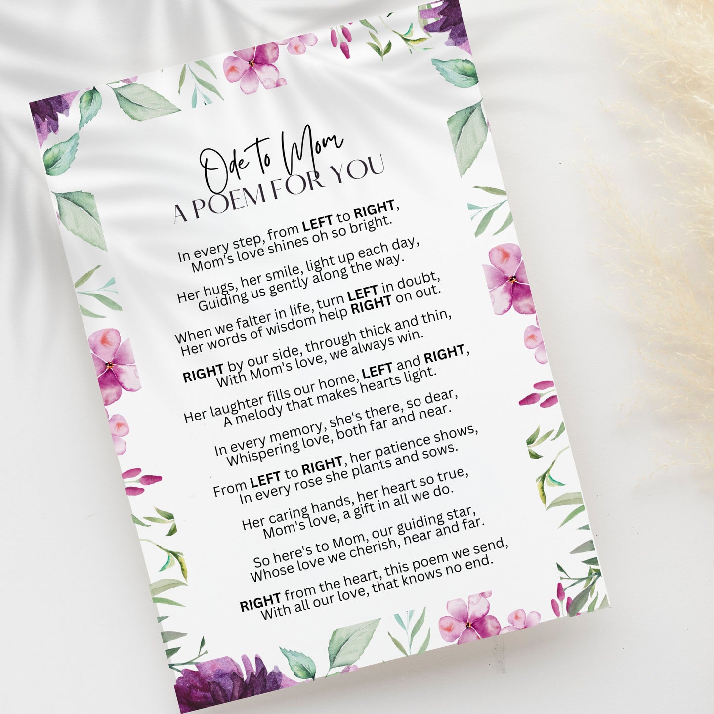mothers day pass the prize