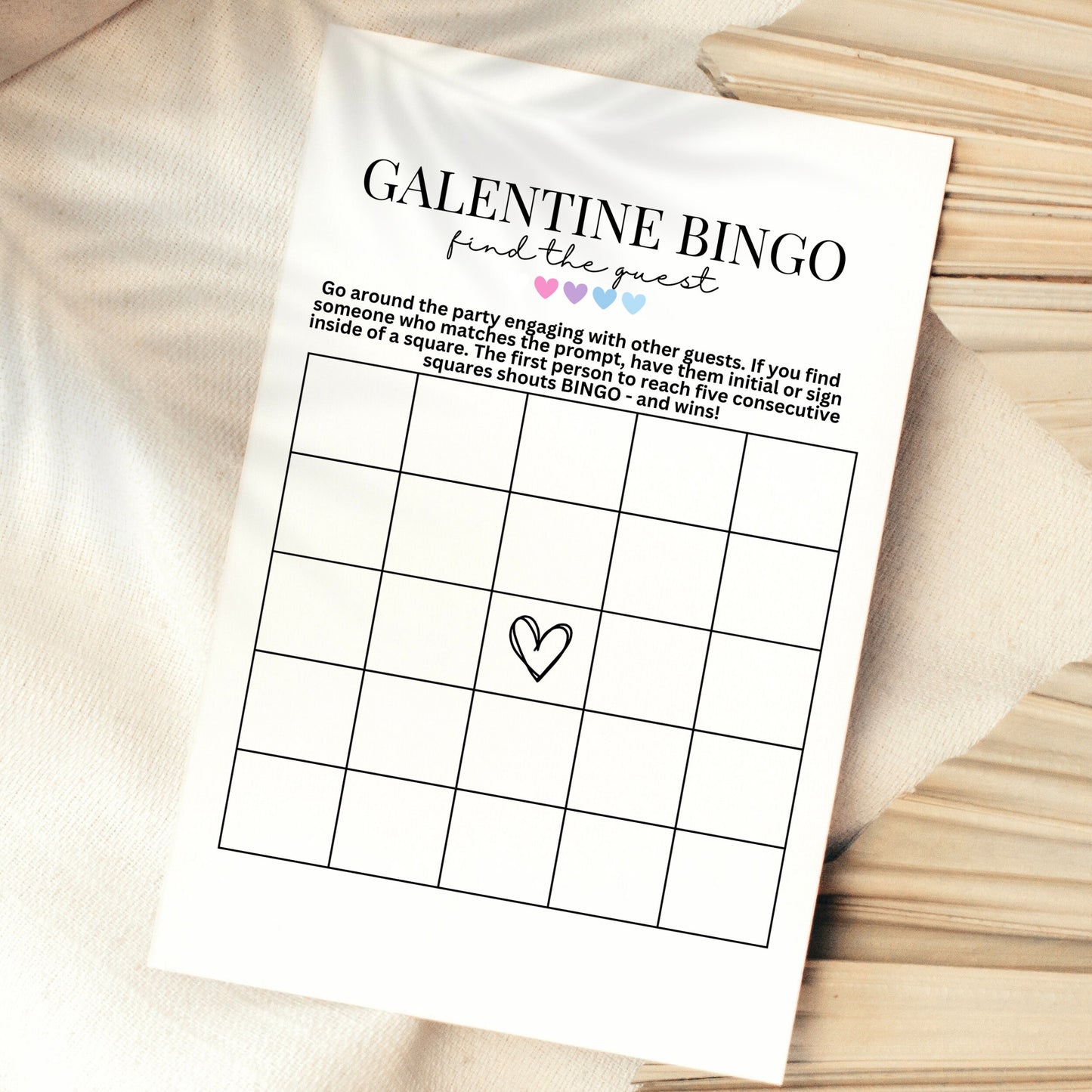Editable Galentines Find The Guest
