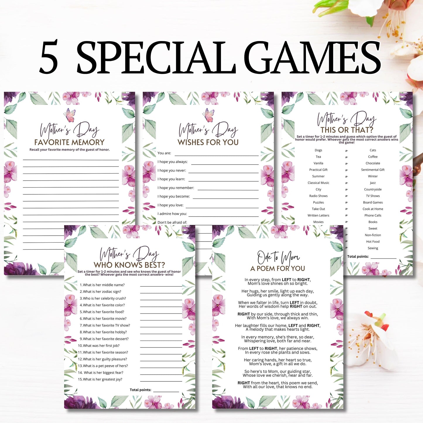 Mother's Day Activity Pack