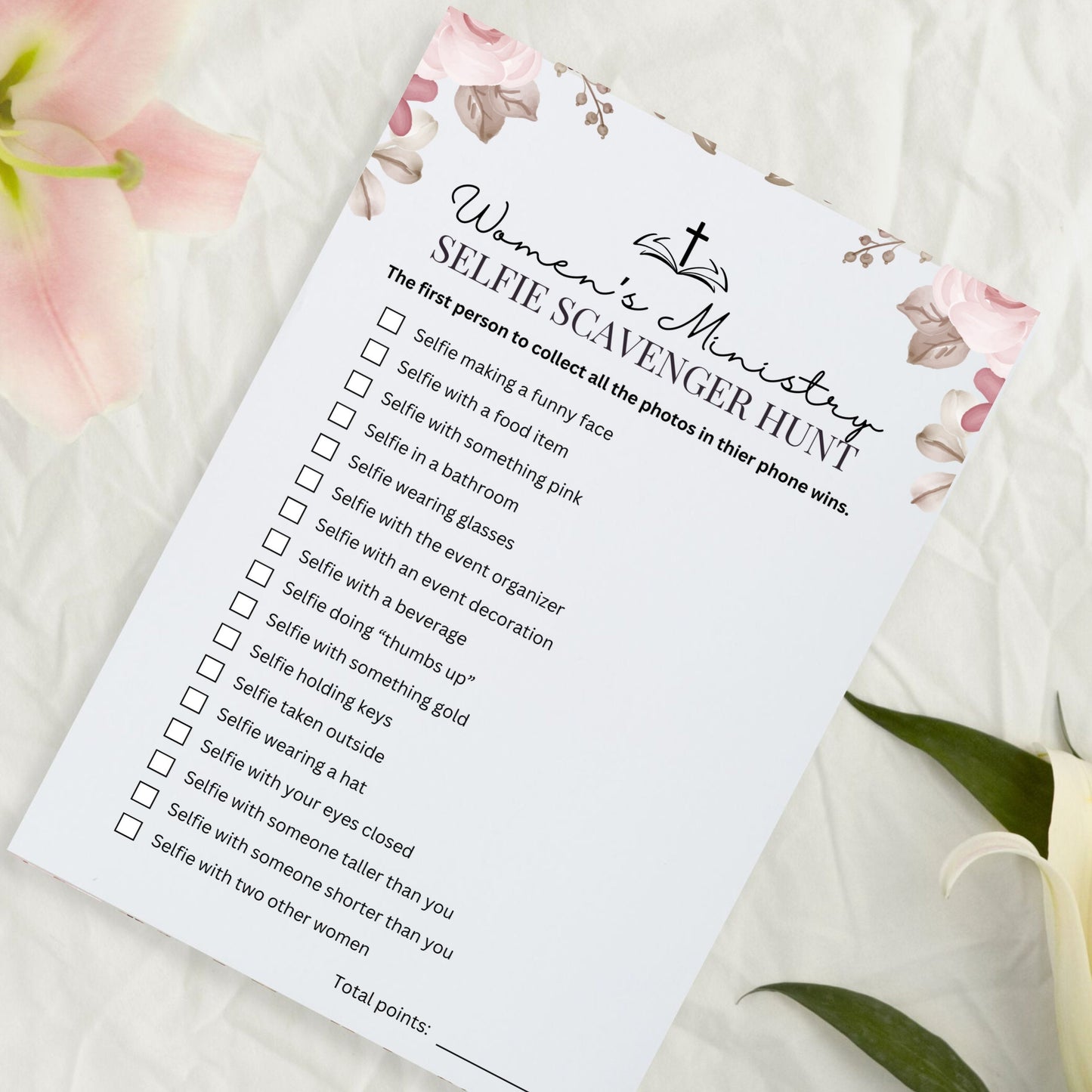 Women's Ministry Scavenger Hunt