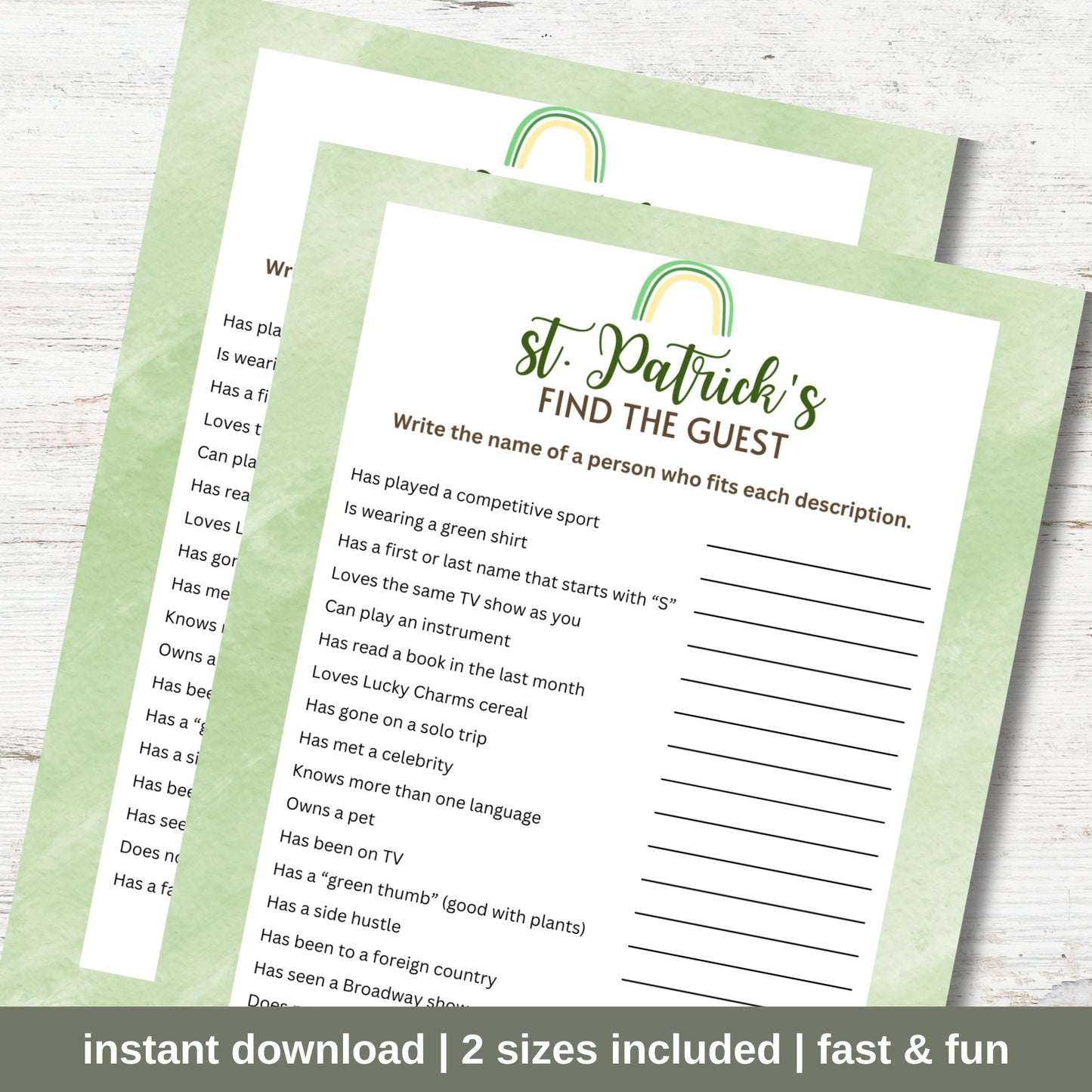 St. Patrick's Find The Guest
