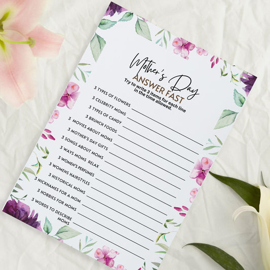 Mother's Day Answer Fast