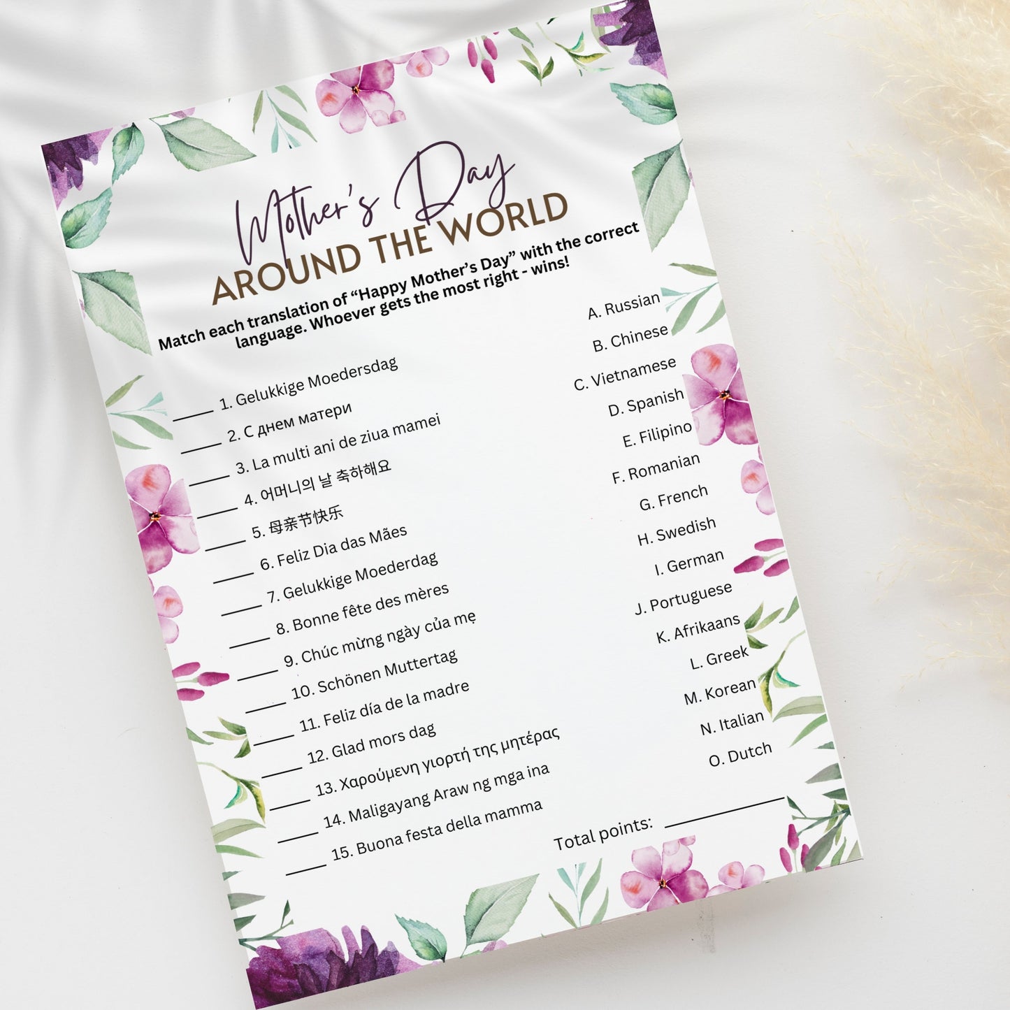 Mother's Day Around The World
