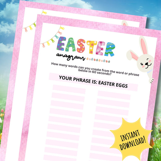 Easter Anagram Word Race