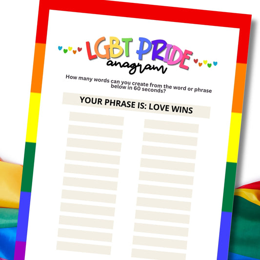 LGBT Pride Anagram Race