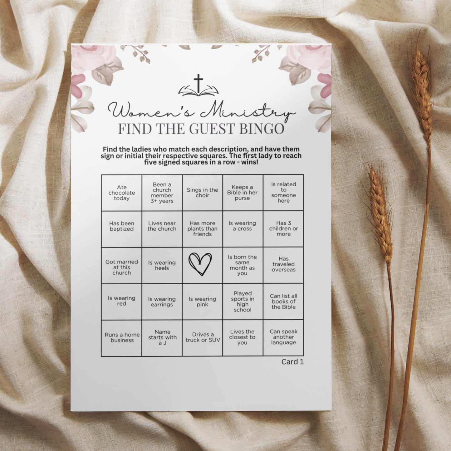 Women's Ministry BINGO