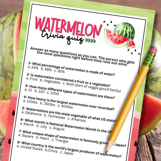 Watermelon Party Trivia