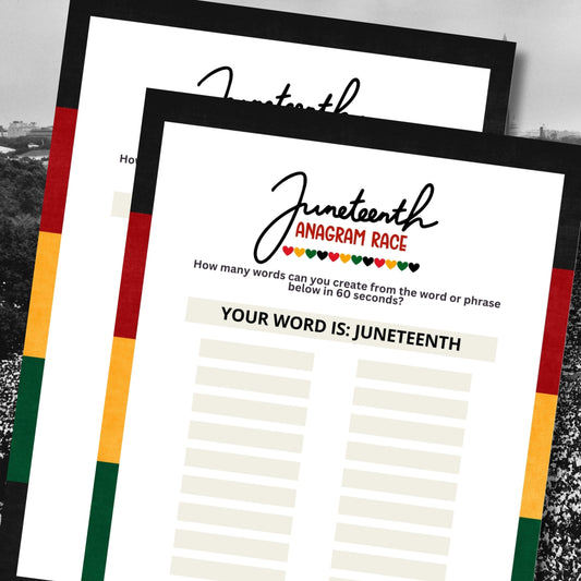 Juneteenth Anagram Race