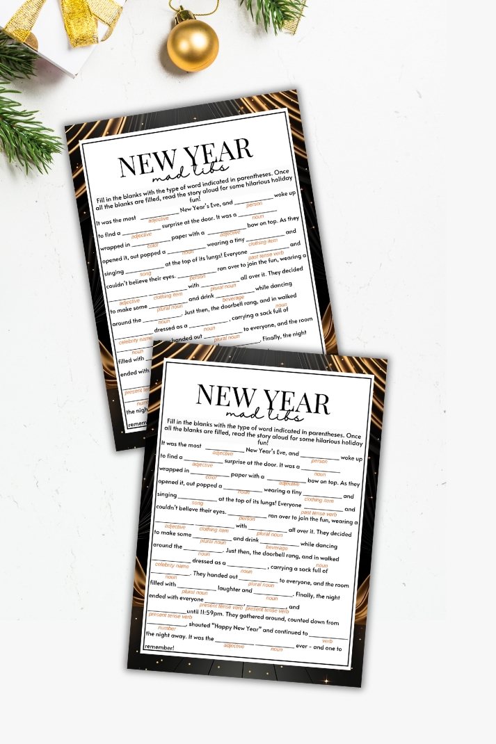 New Year's Eve Mad Lib