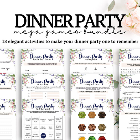Dinner Party Games Bundle (18 Games)