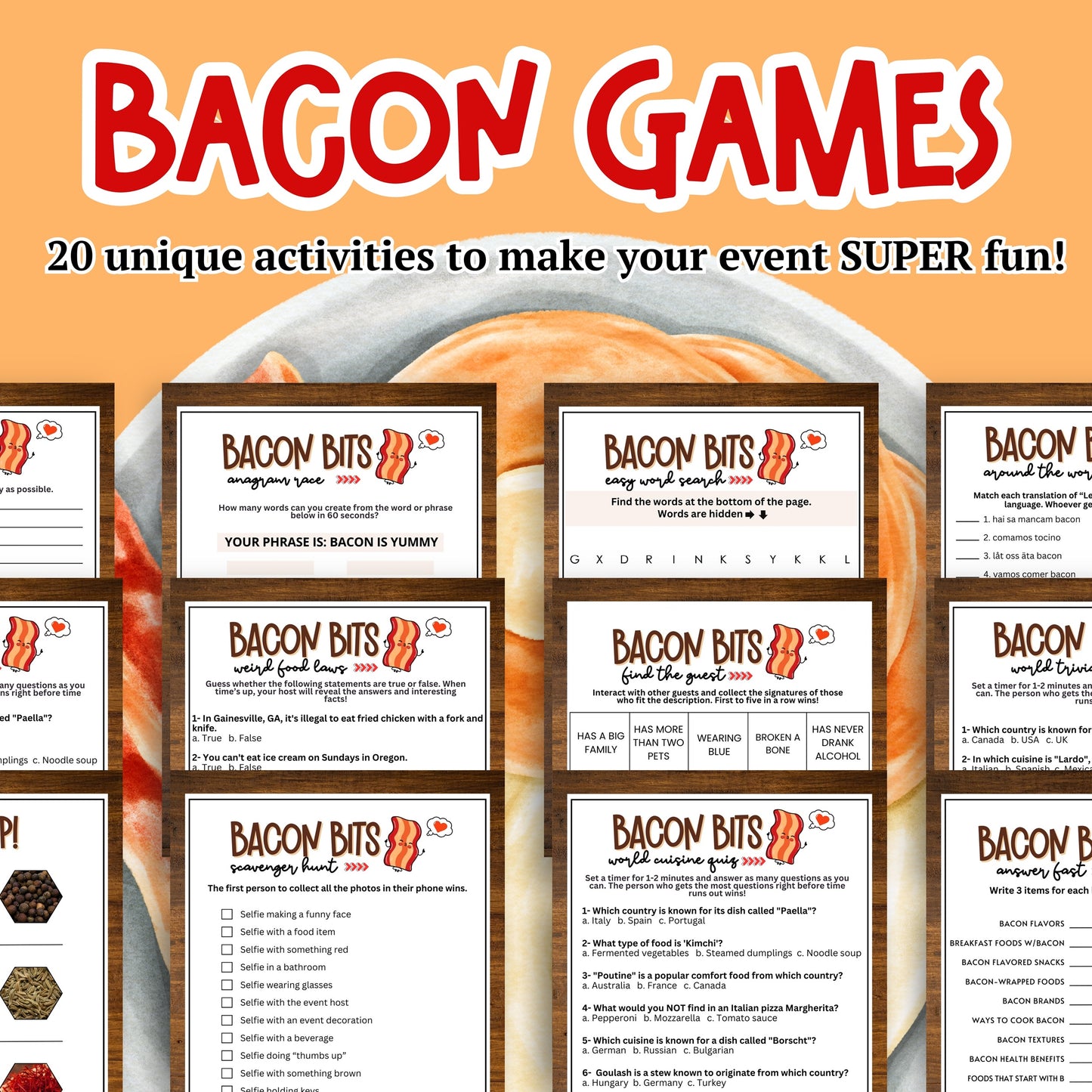 Bacon Games Bundle (20 Games)