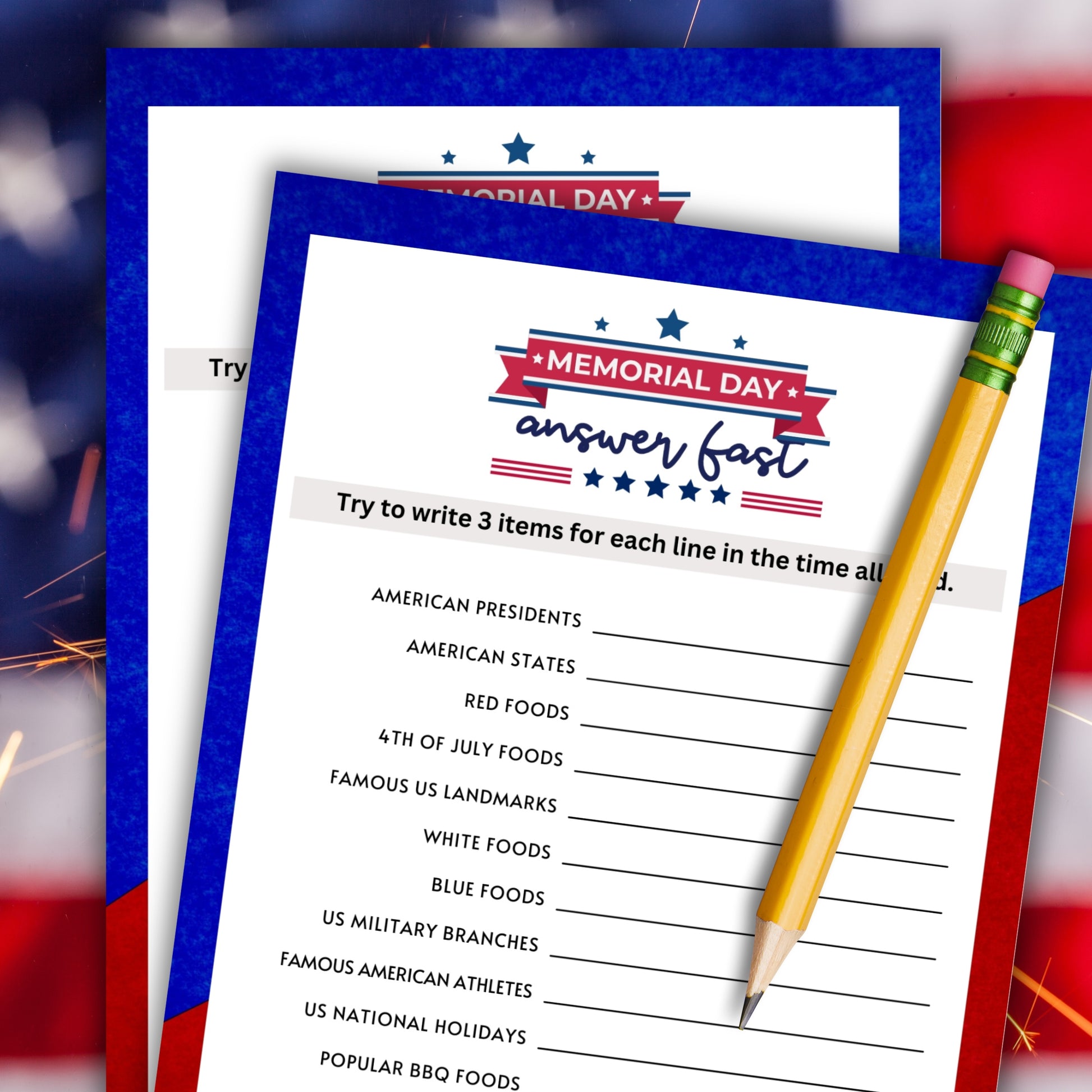 memorial day party game