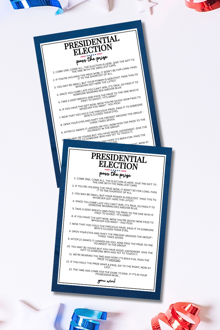 Presidential Election Pass The Prize