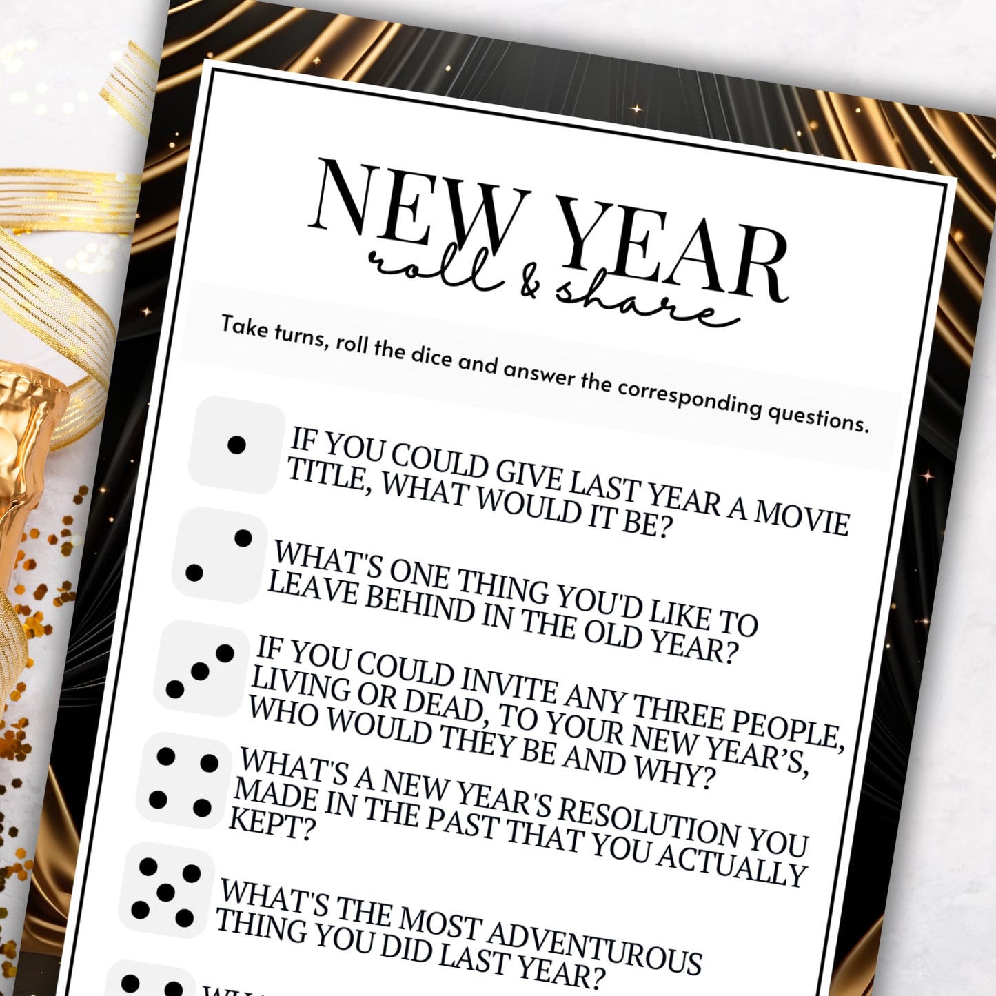 New Year's Eve Roll & Share