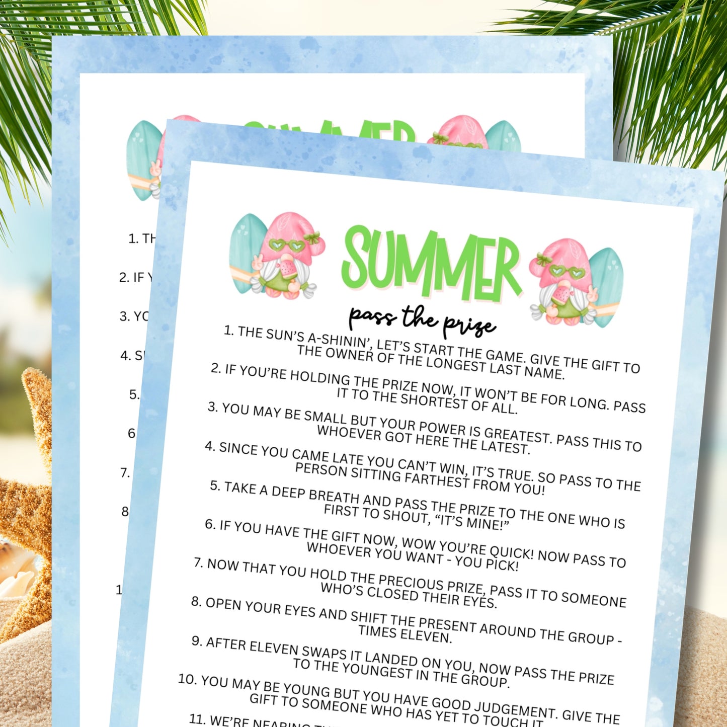 Summer Pass The Prize