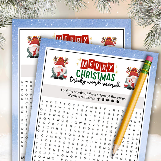 Christmas Tricky Word Search