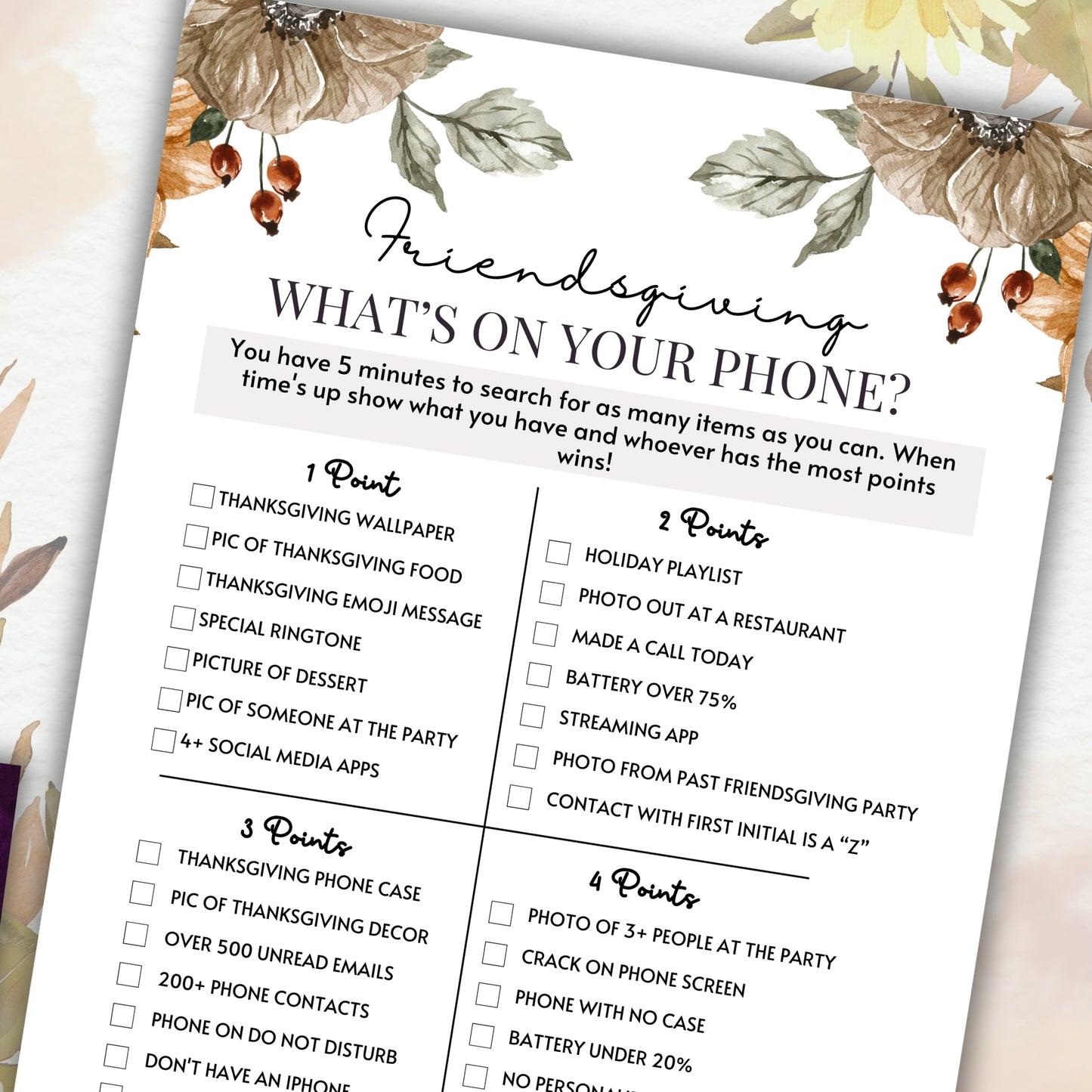 Friendsgiving What's On Your Phone?