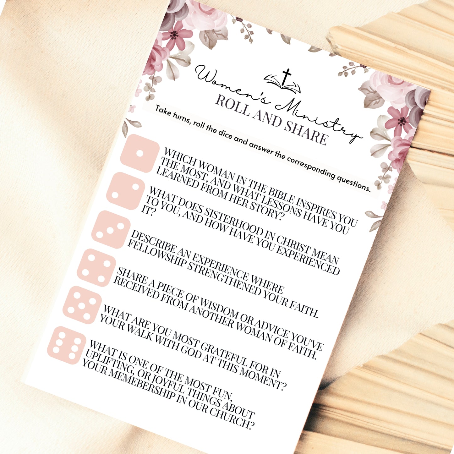 Women's Ministry Roll & Share Dice Game