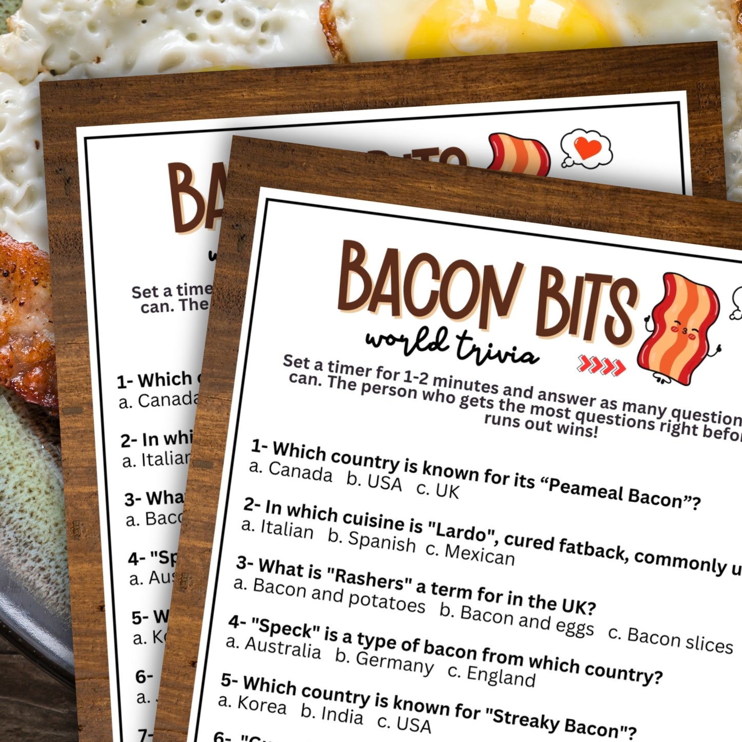 Bacon World Cuisine Trivia