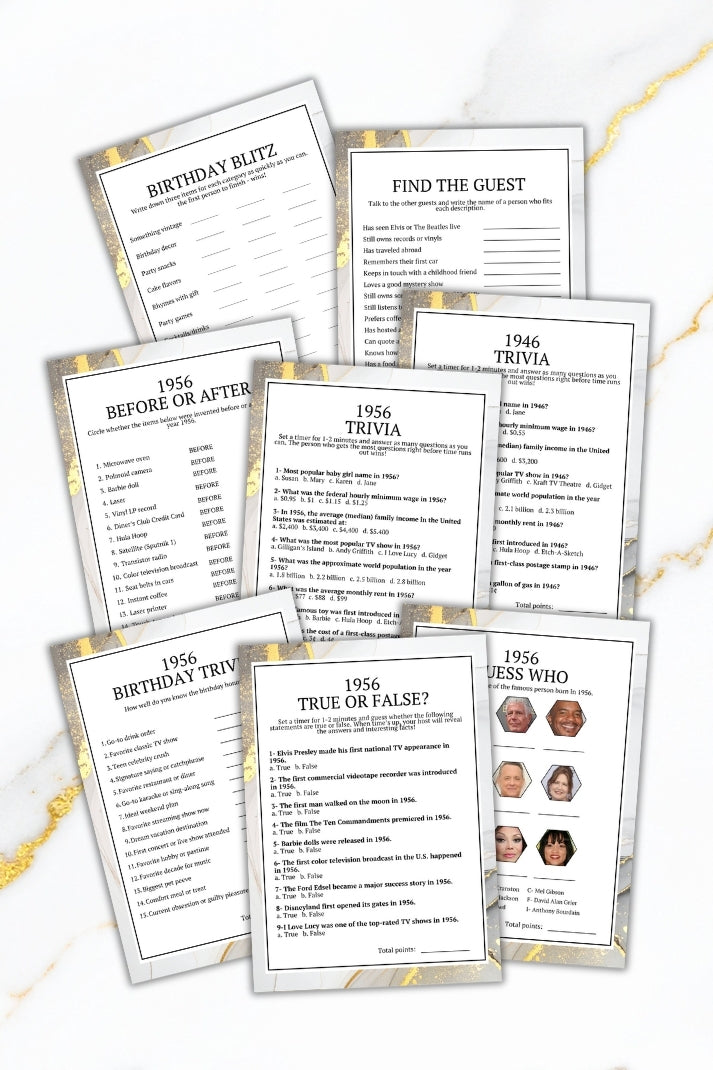 Born in 1956 Birthday Bundle (19 Games)