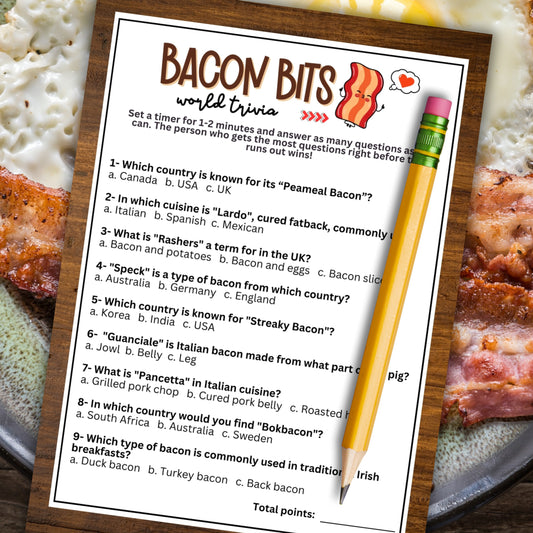 Bacon World Cuisine Trivia