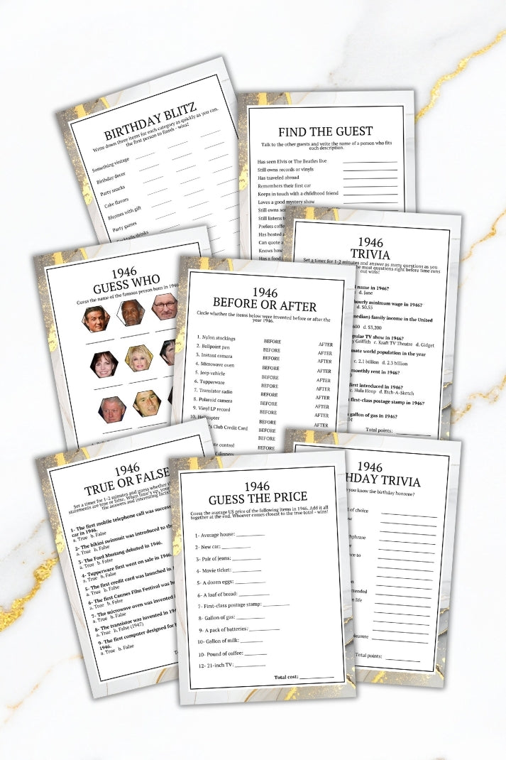 Born in 1946 Birthday Bundle (19 Games)