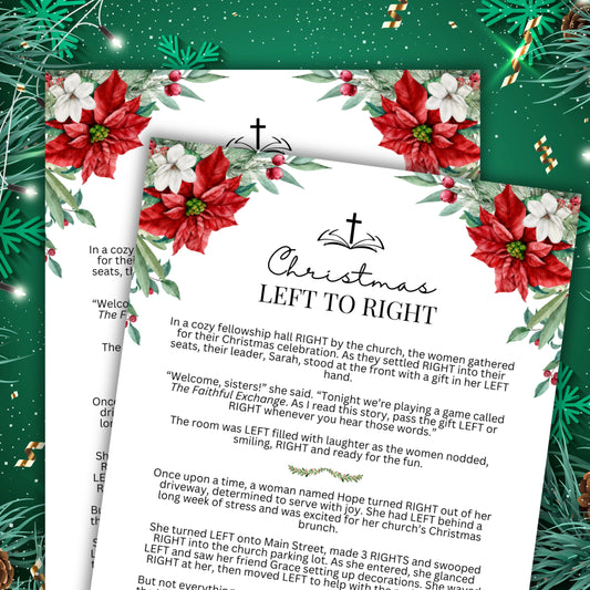 Women's Ministry Left Right Christmas Story Game
