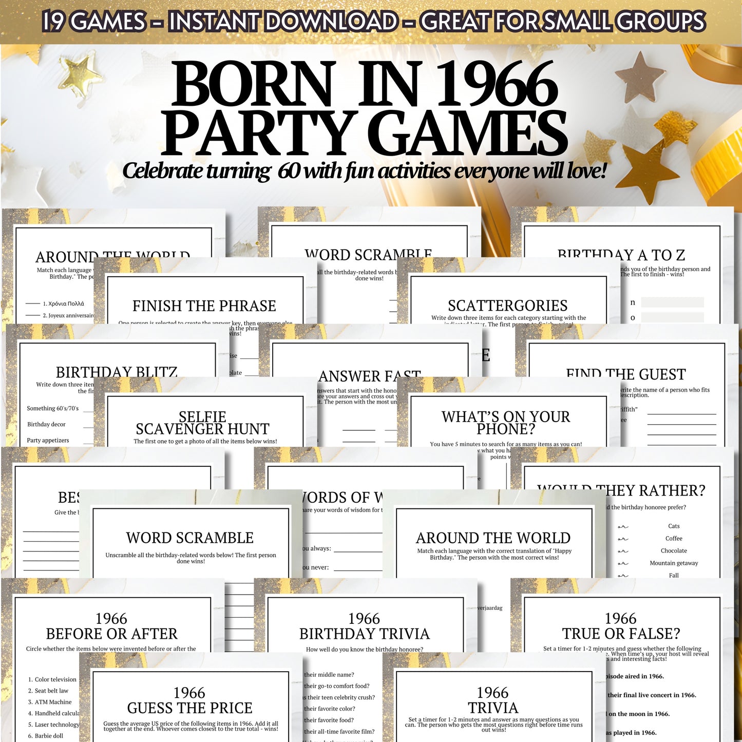 Born in 1966 Birthday Bundle