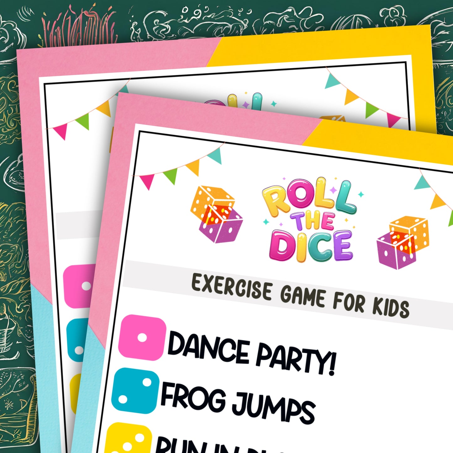 Roll The Dice Exercise Game For Kids