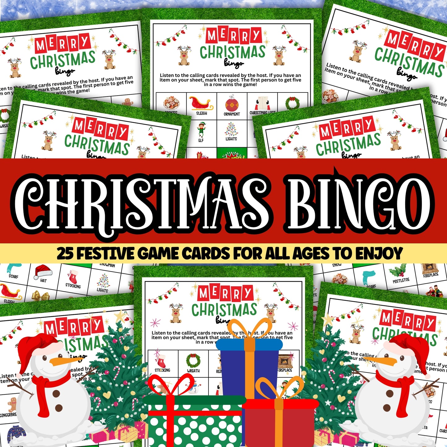 Christmas BINGO (25 Cards)