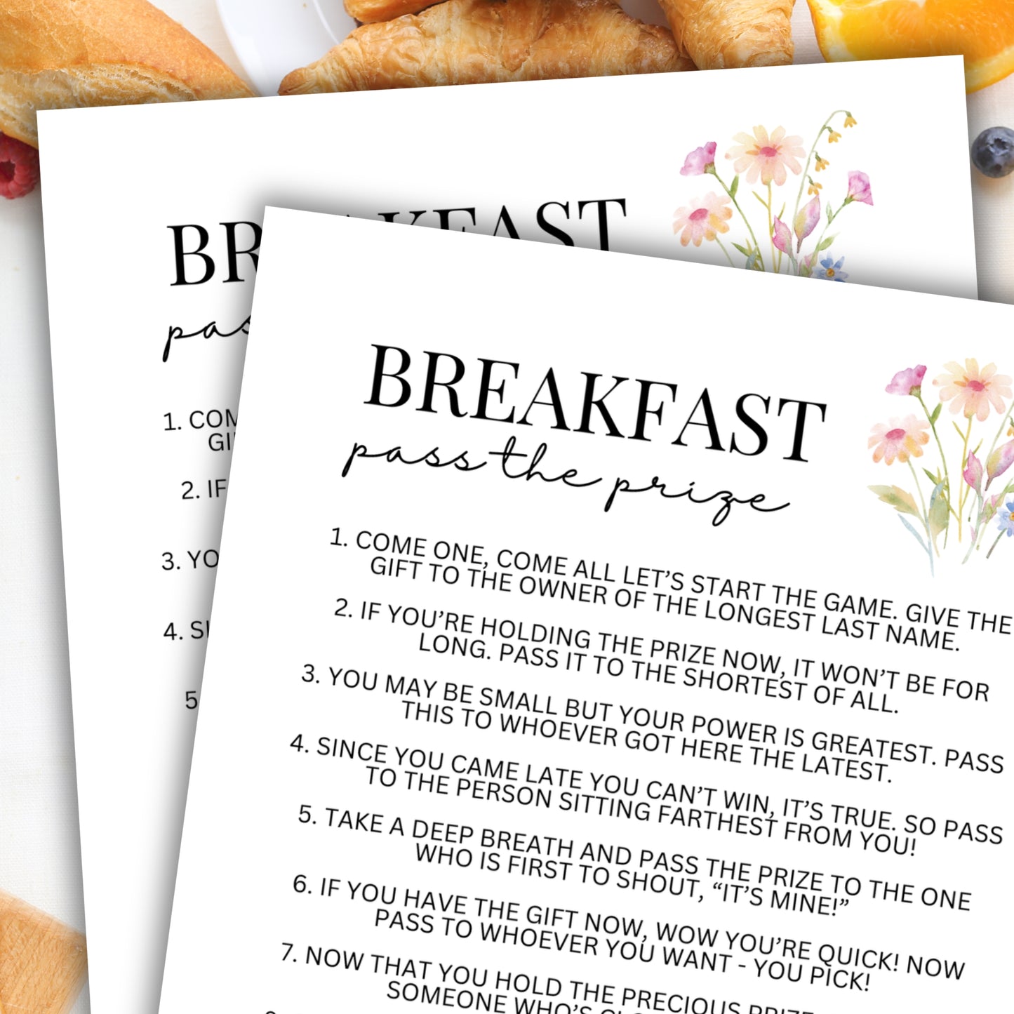 Breakfast Pass the Prize